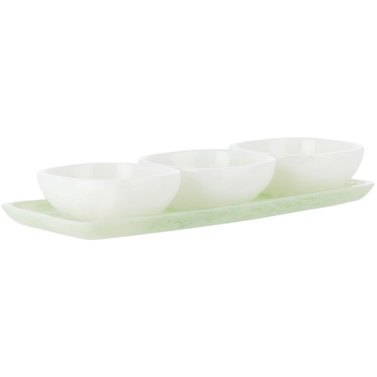  The Conran Shop White & Green Pamana Dipping Dish Set 