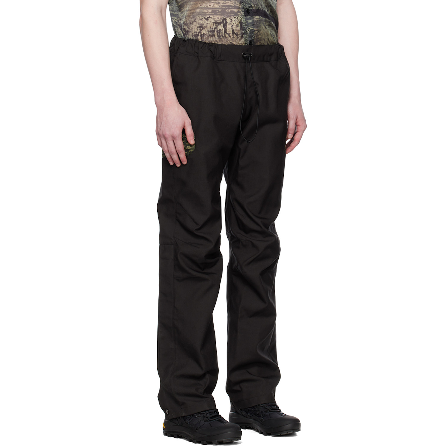  Olly Shinder Black Reverse Welded Trousers 