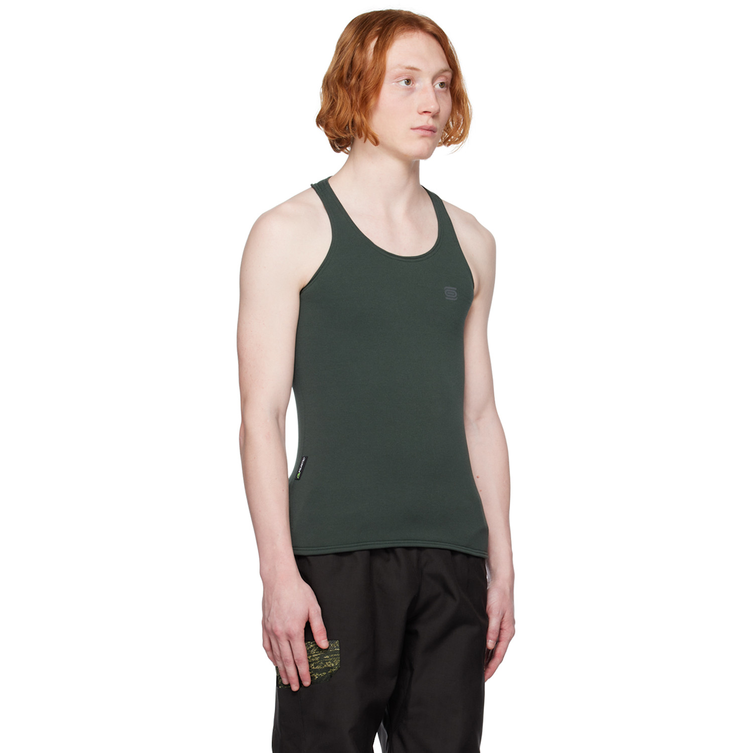  Olly Shinder Green Racerback Tank Top 