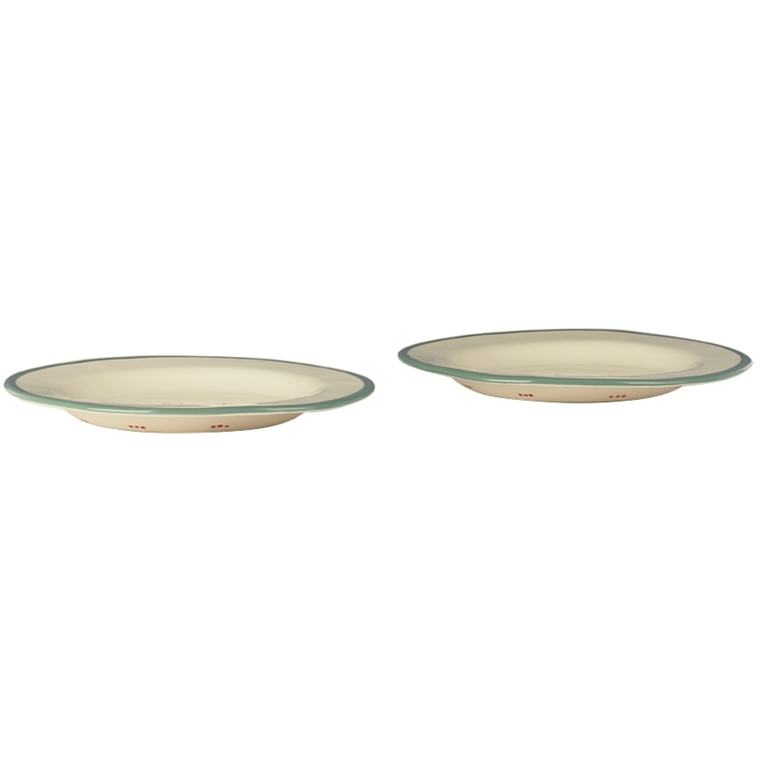  Laetitia Rouget Green 'oops I Did It Again' Dessert Plate Set 