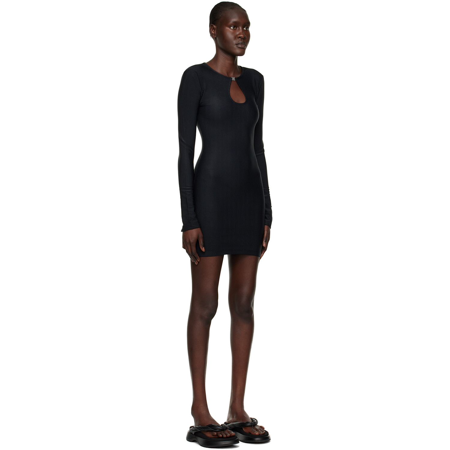  Ksubi Black Charmed Keyhole Minidress 