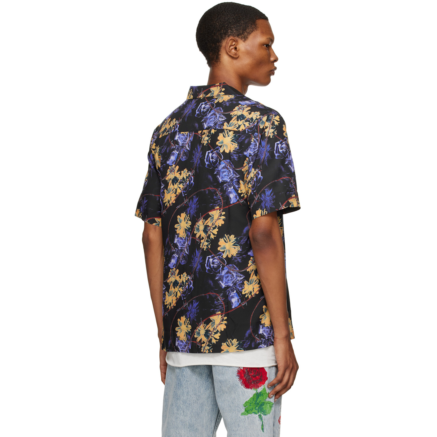  Ksubi Black Hyperflower Shirt 