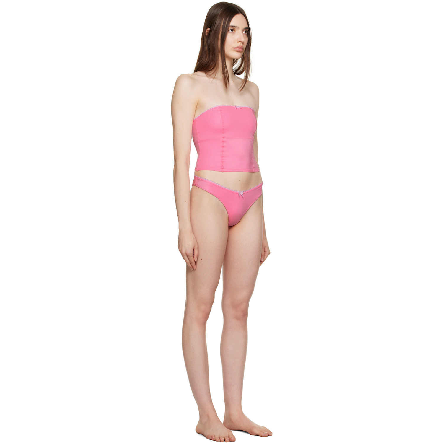  Frankies Bikinis Ssense Exclusive Pink Peace & Enzo Bikini 