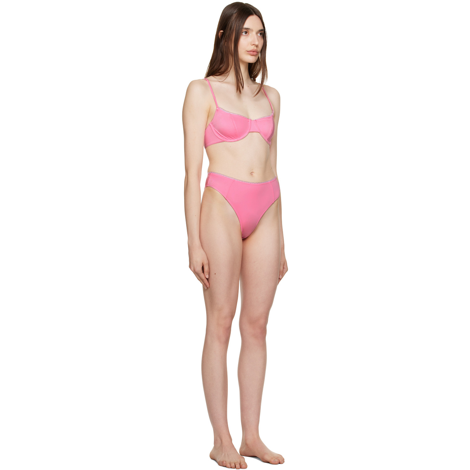  Frankies Bikinis Ssense Exclusive Pink Pam & Jenna Bikini 