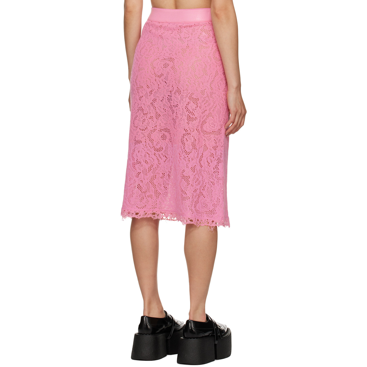  Shang Xia Ssense Exclusive Pink Midi Skirt 