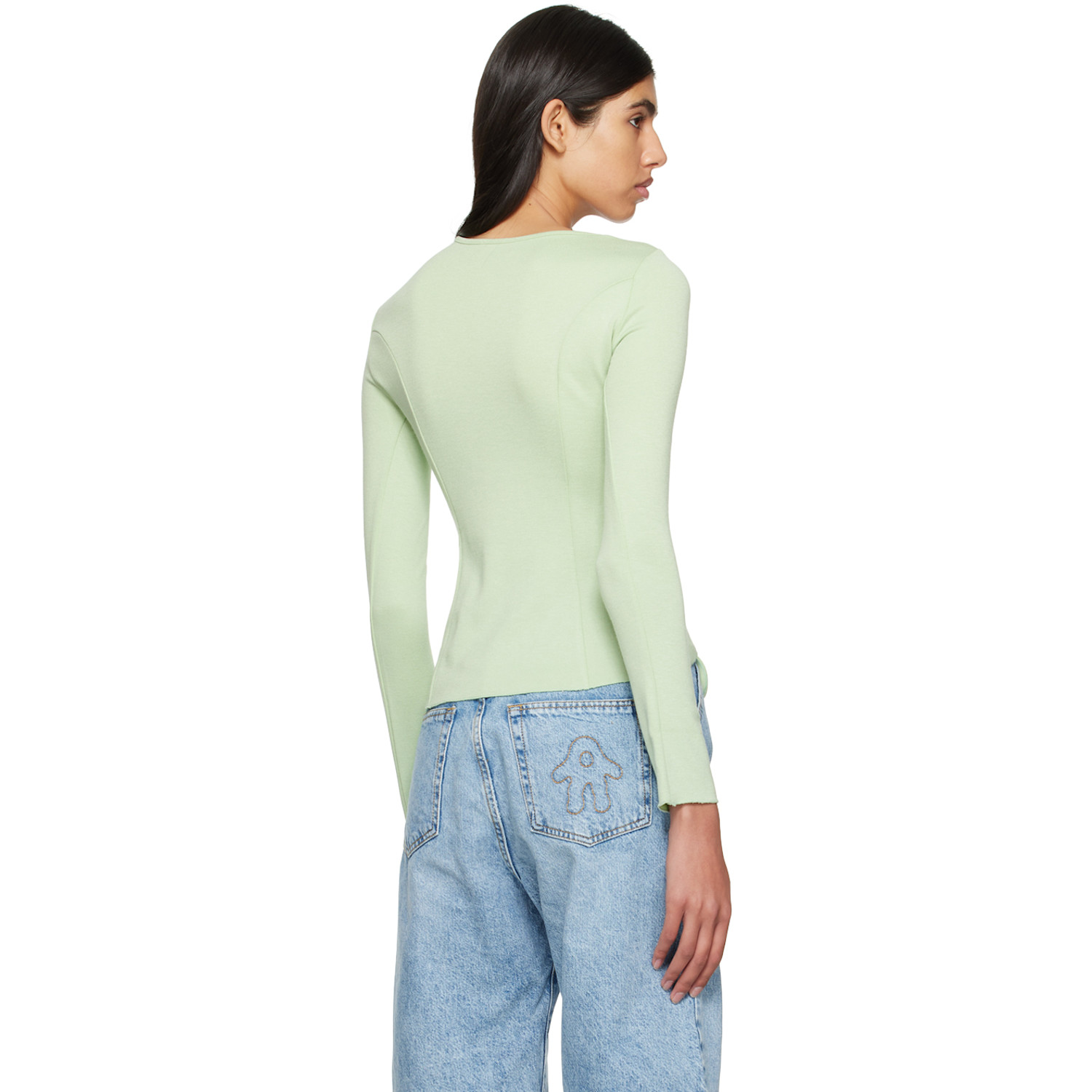  Avavav Ssense Exclusive Green Long Sleeve T-shirt 