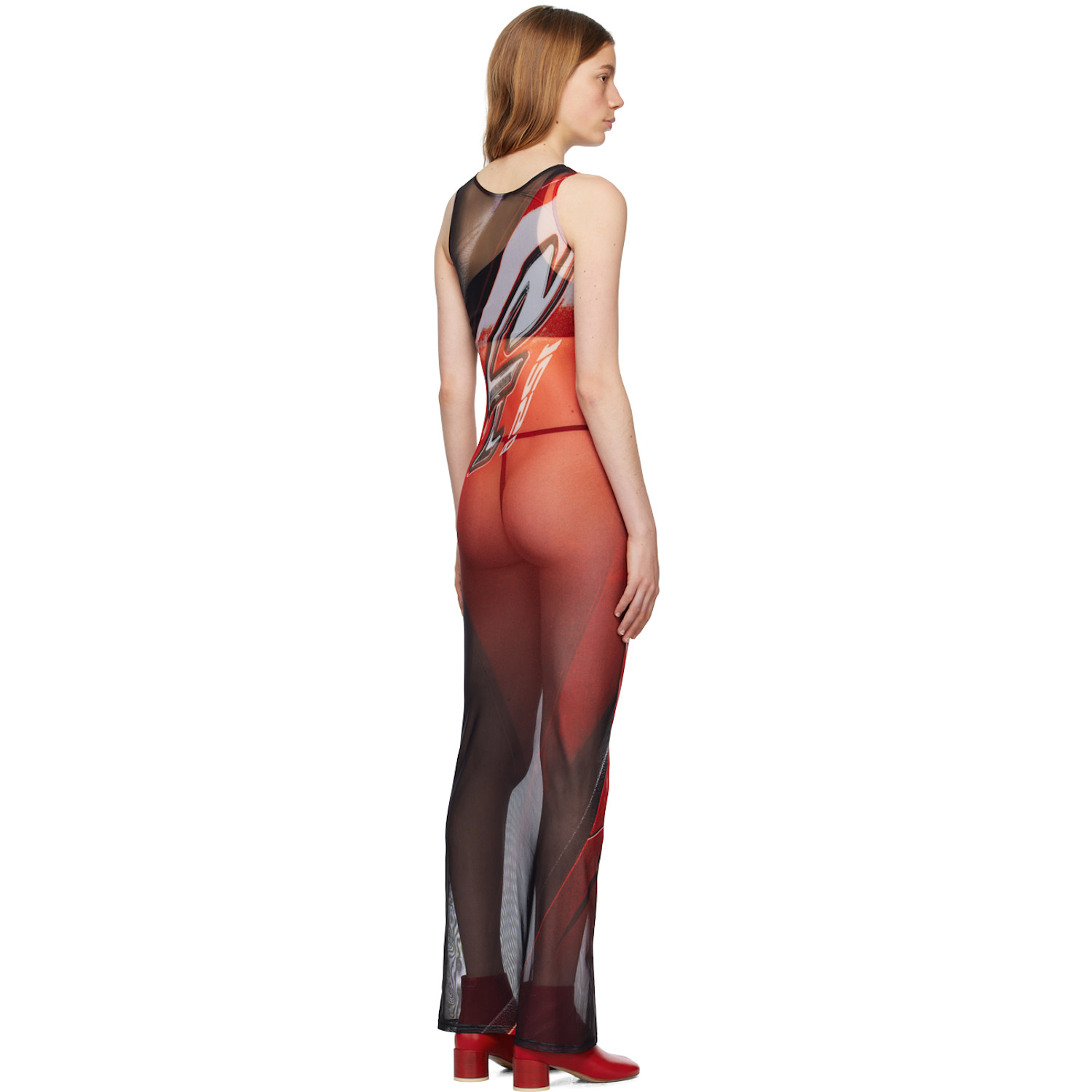  Tara Hakin Ssense Exclusive Red Cardigan & Maxi Dress Set 
