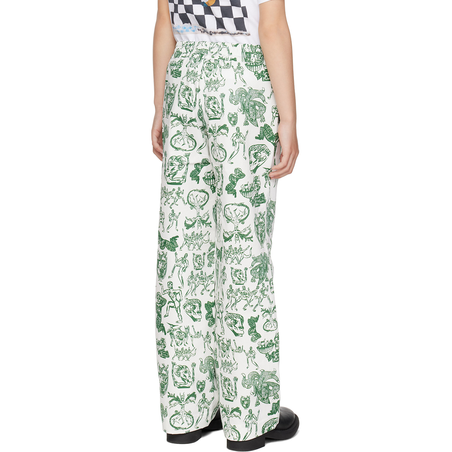  Charles Jeffrey Loverboy Ssense Exclusive Kids Green Trousers 