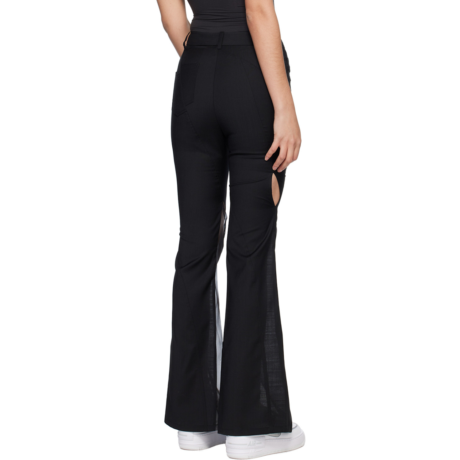  Feng Chen Wang Black Cutout Trousers 