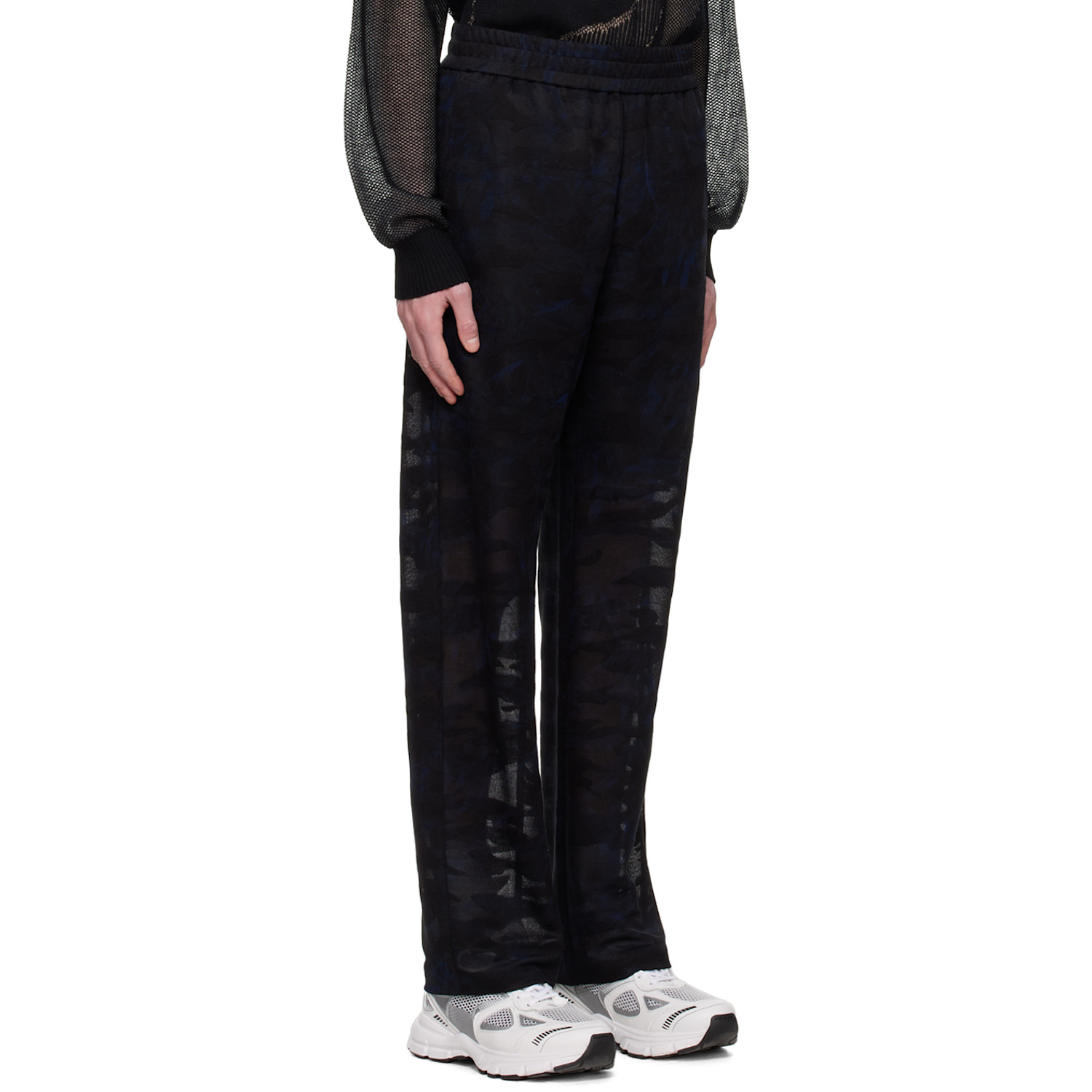  Feng Chen Wang Black Camouflage Trousers 