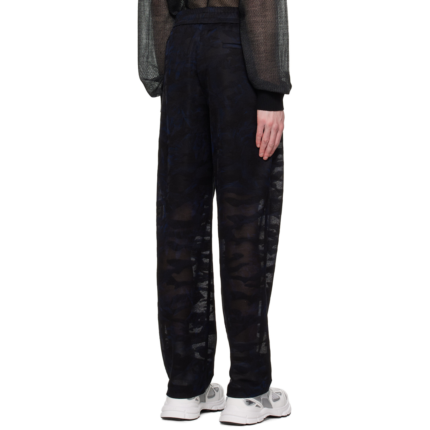  Feng Chen Wang Black Camouflage Trousers 