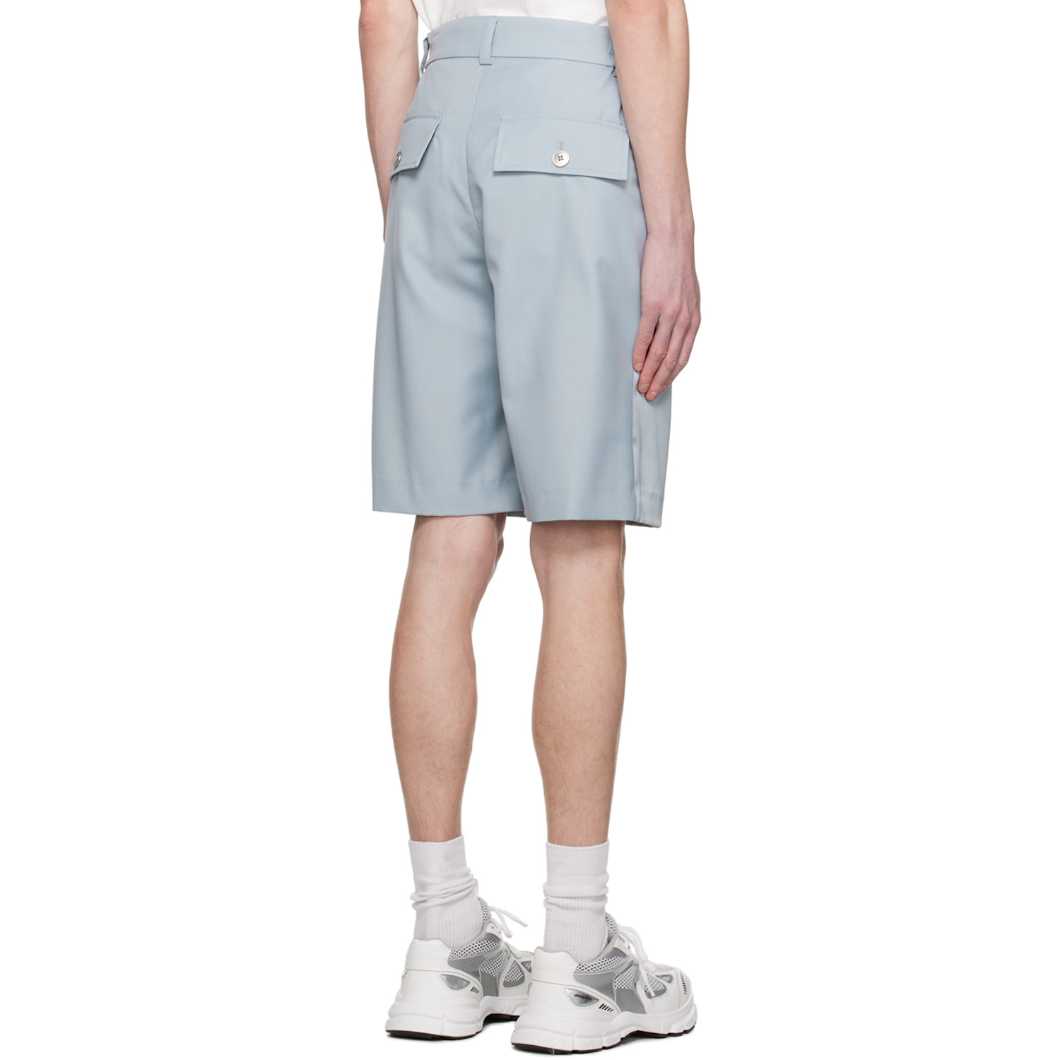  Feng Chen Wang Gray Panel Shorts 