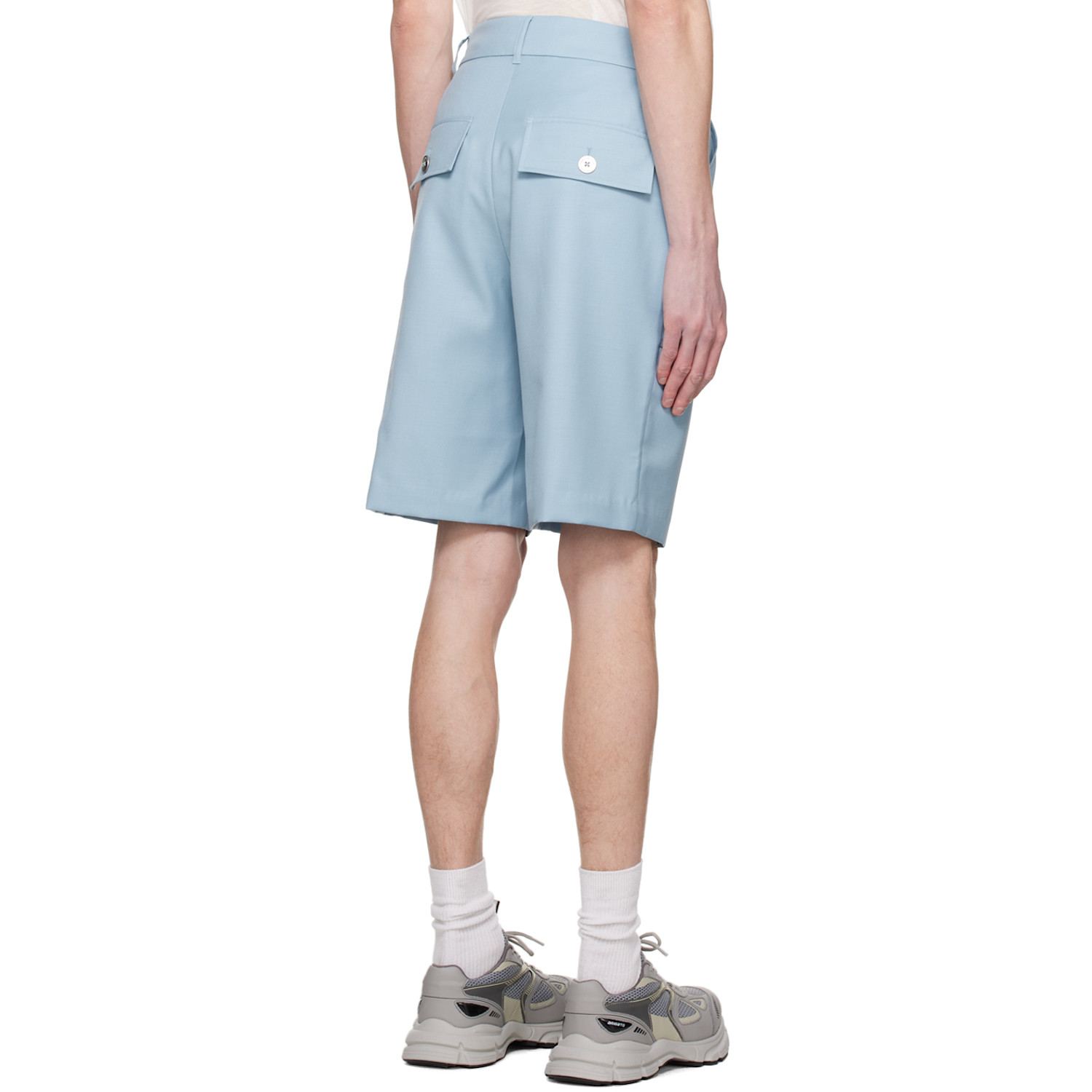  Feng Chen Wang Blue Panel Shorts 