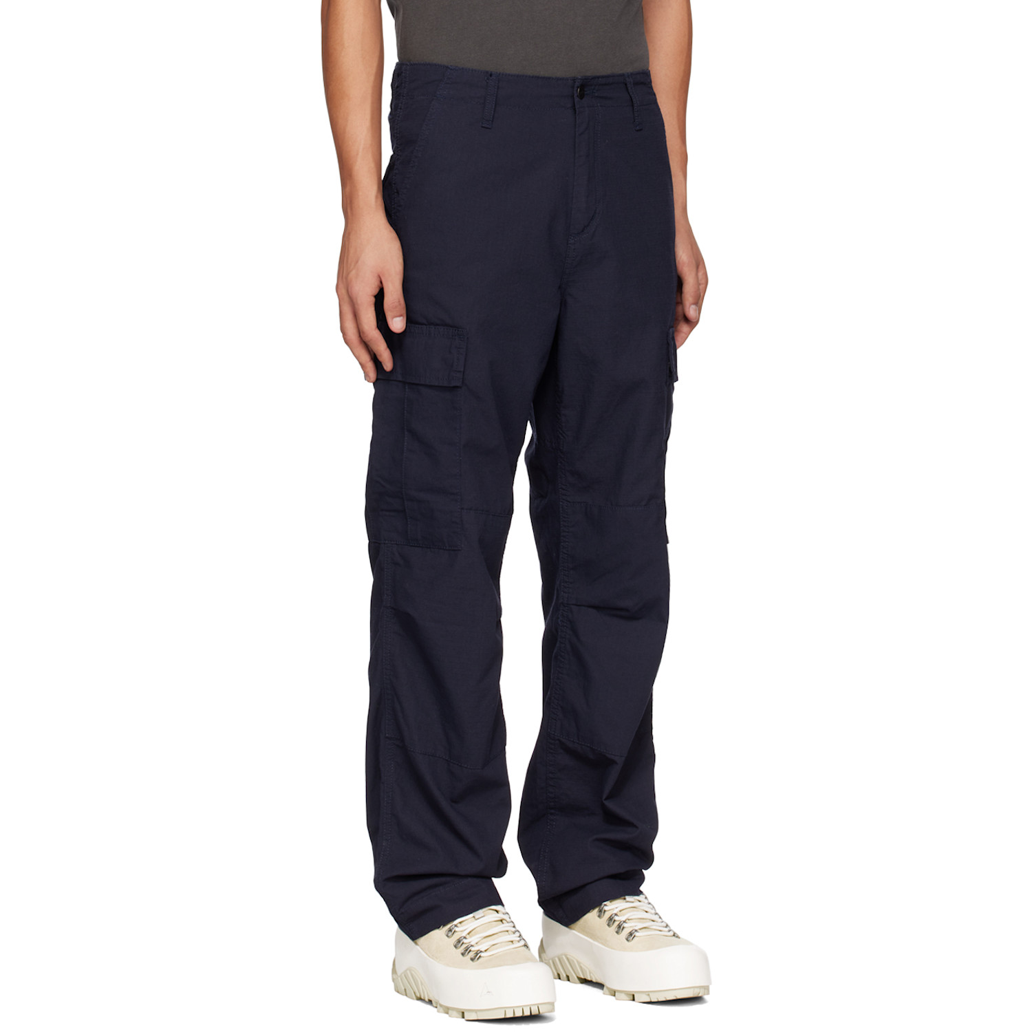  Carhartt Work In Progress Navy Regular Cargo Pants 
