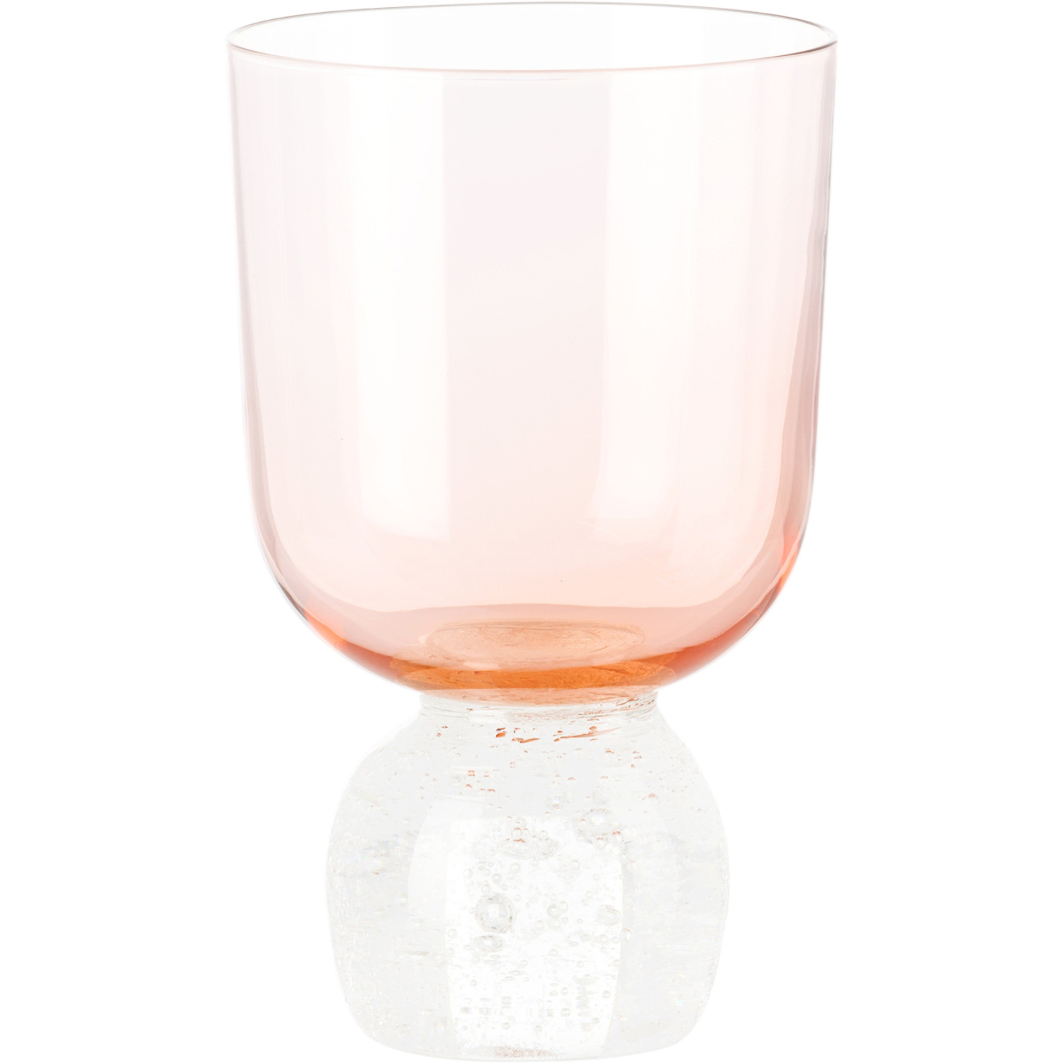  Misette Pink Bubble Glass Tumbler 