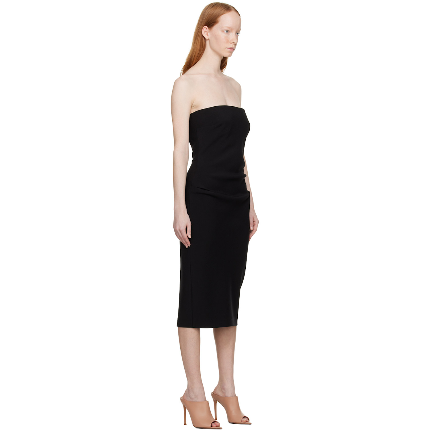  Max Mara Black Bernard Midi Dress 
