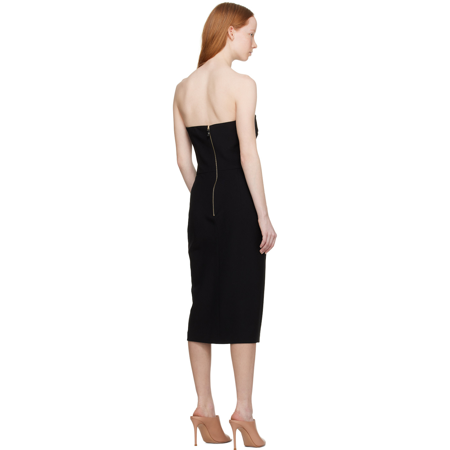  Max Mara Black Bernard Midi Dress 
