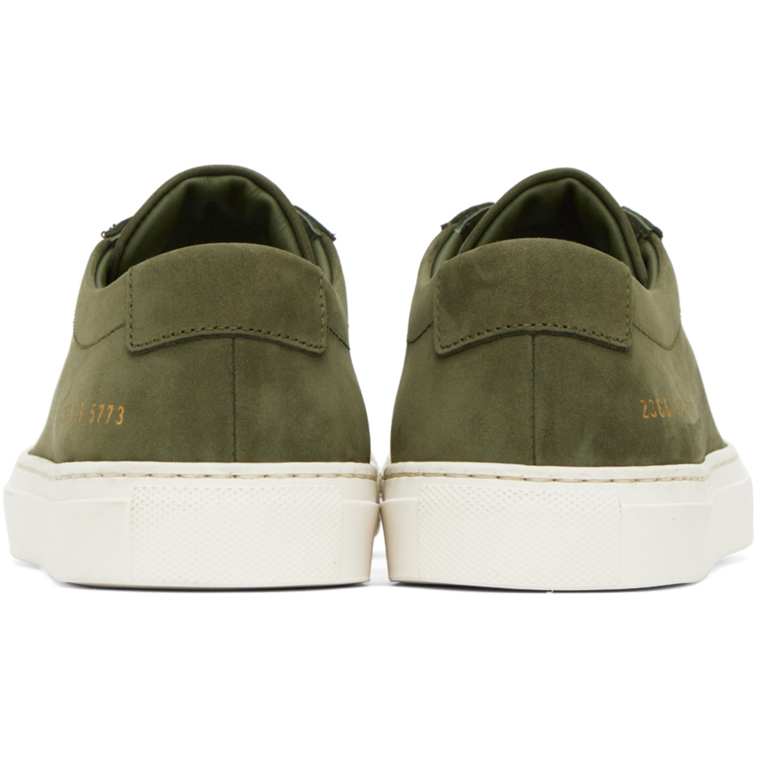  Common Projects Khaki Achilles Sneakers 