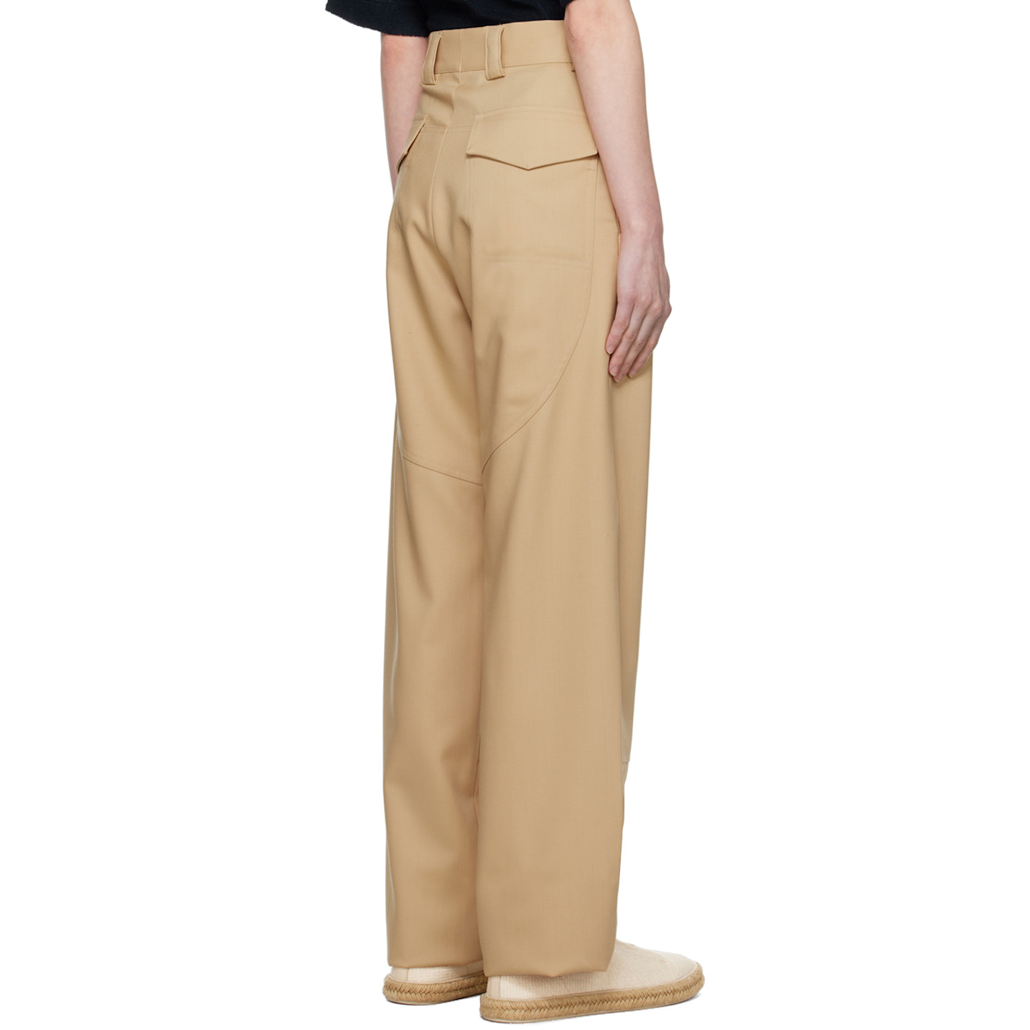  Zegna Beige Workwear Trousers 