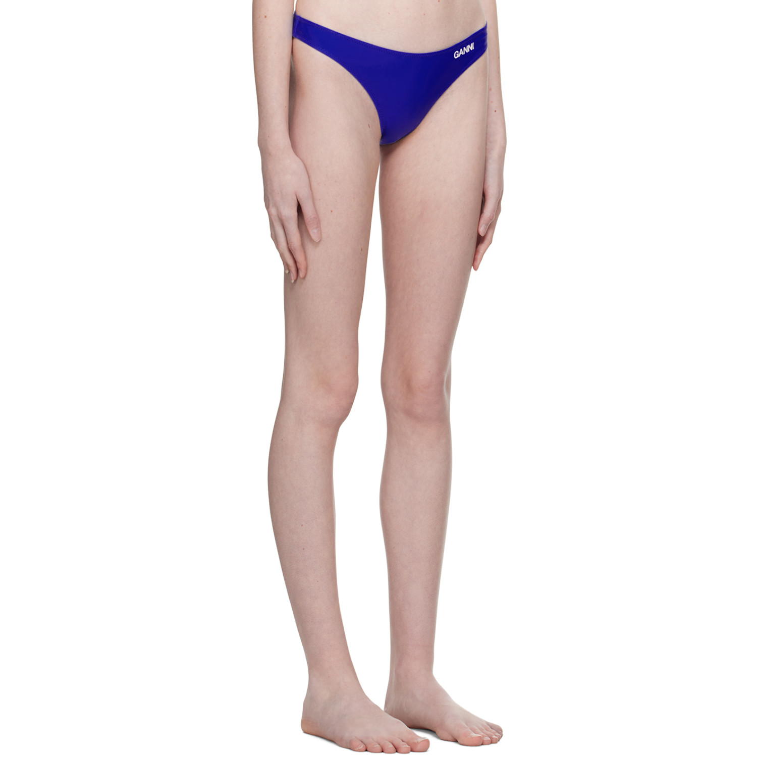  Ganni Blue Printed Bikini Bottoms 