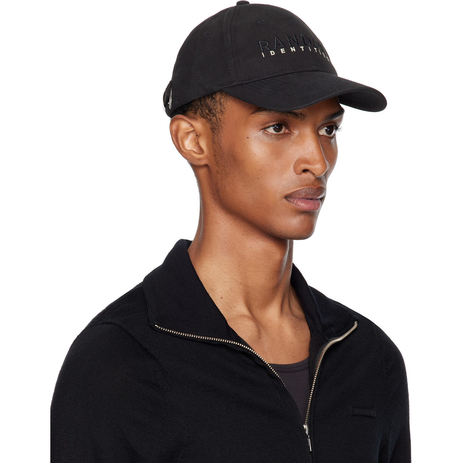  Random Identities Black 'sponsored' Baseball Cap 