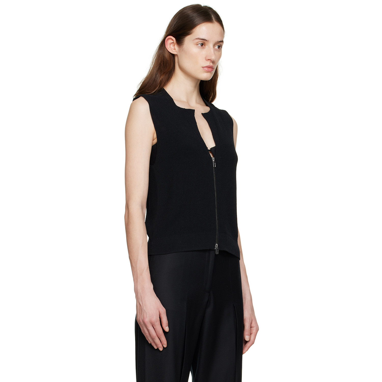  Aya Muse Black Mason Tank Top 