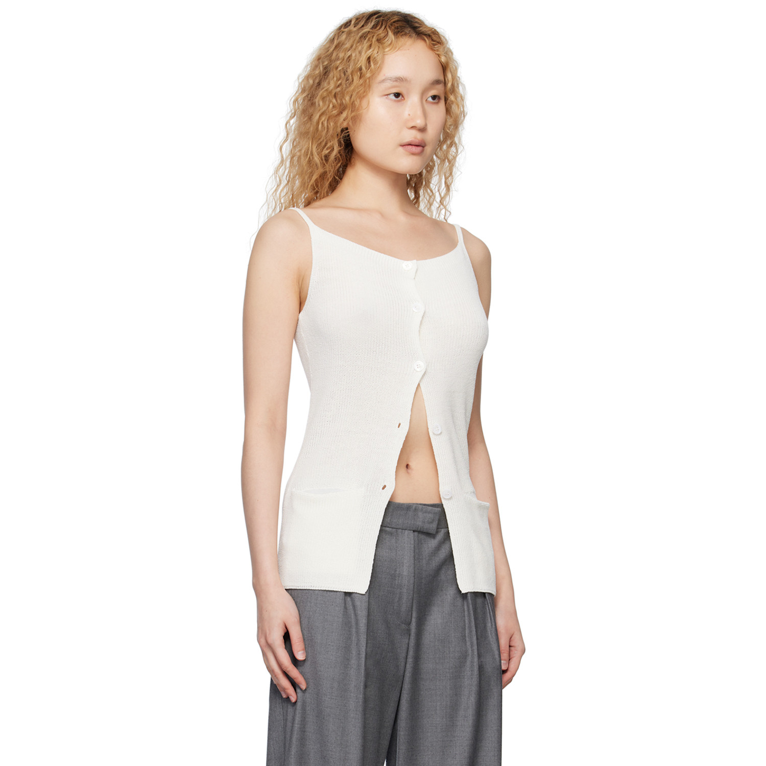  Aya Muse White Odoa Tank Top 