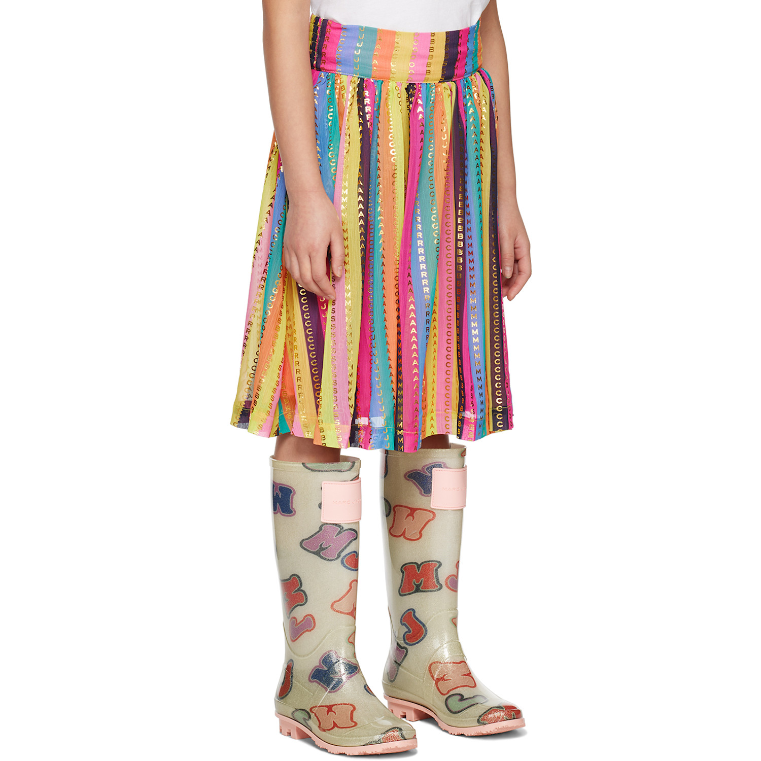  Marc Jacobs Kids Multicolor Striped Midi Skirt 