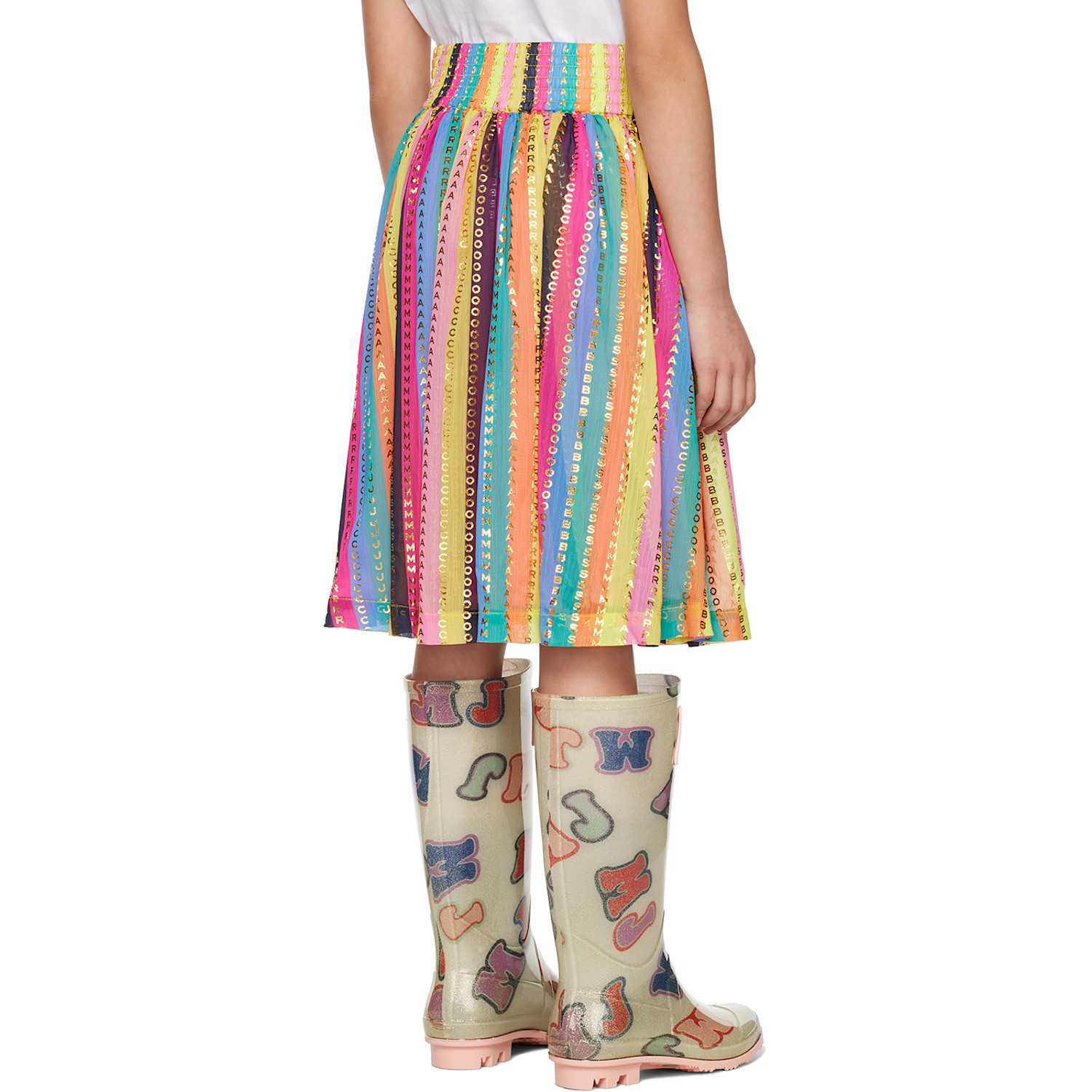  Marc Jacobs Kids Multicolor Striped Midi Skirt 