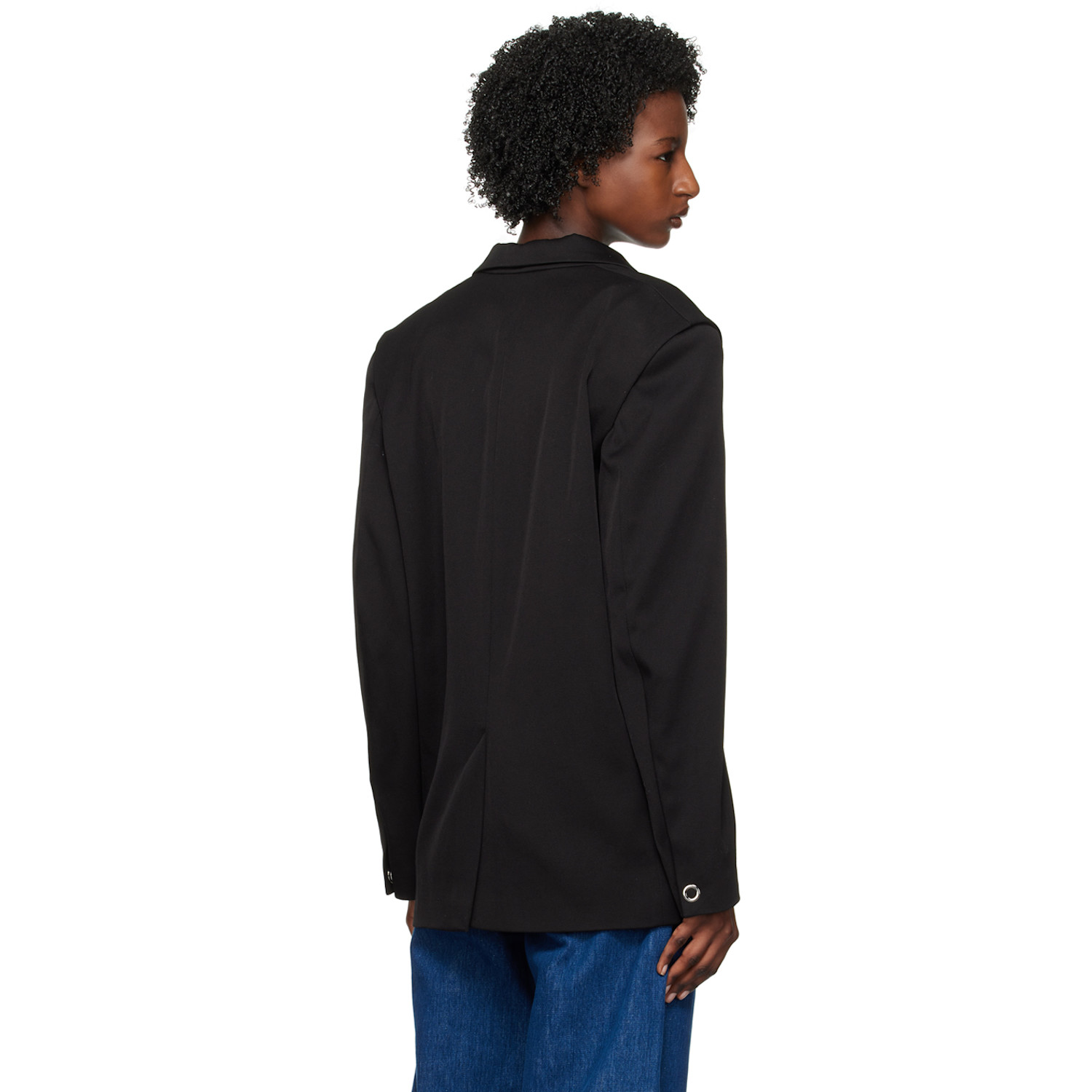  Bianca Saunders Black Pinched Blazer 