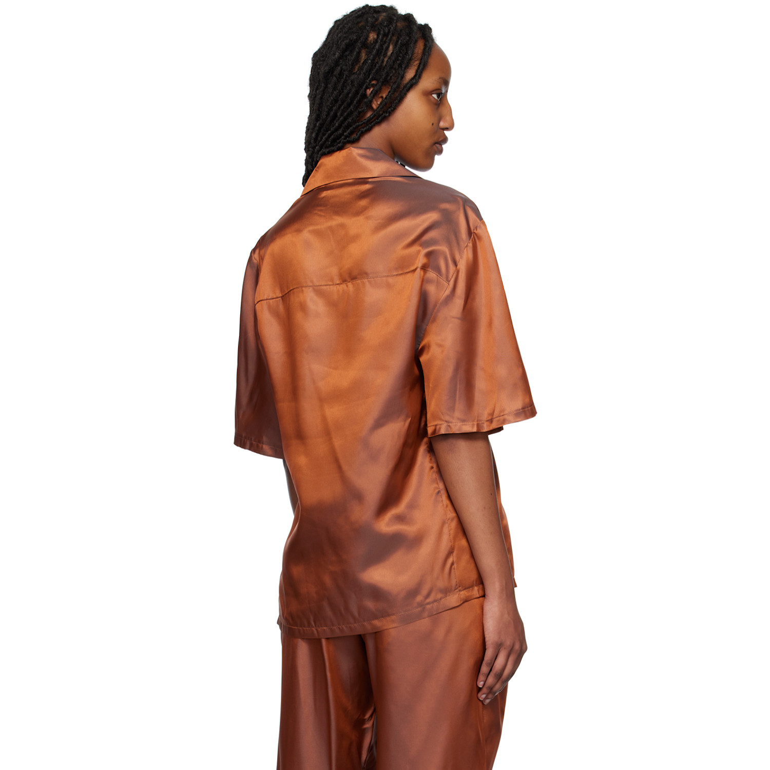  Bianca Saunders Orange Bailey Shirt 
