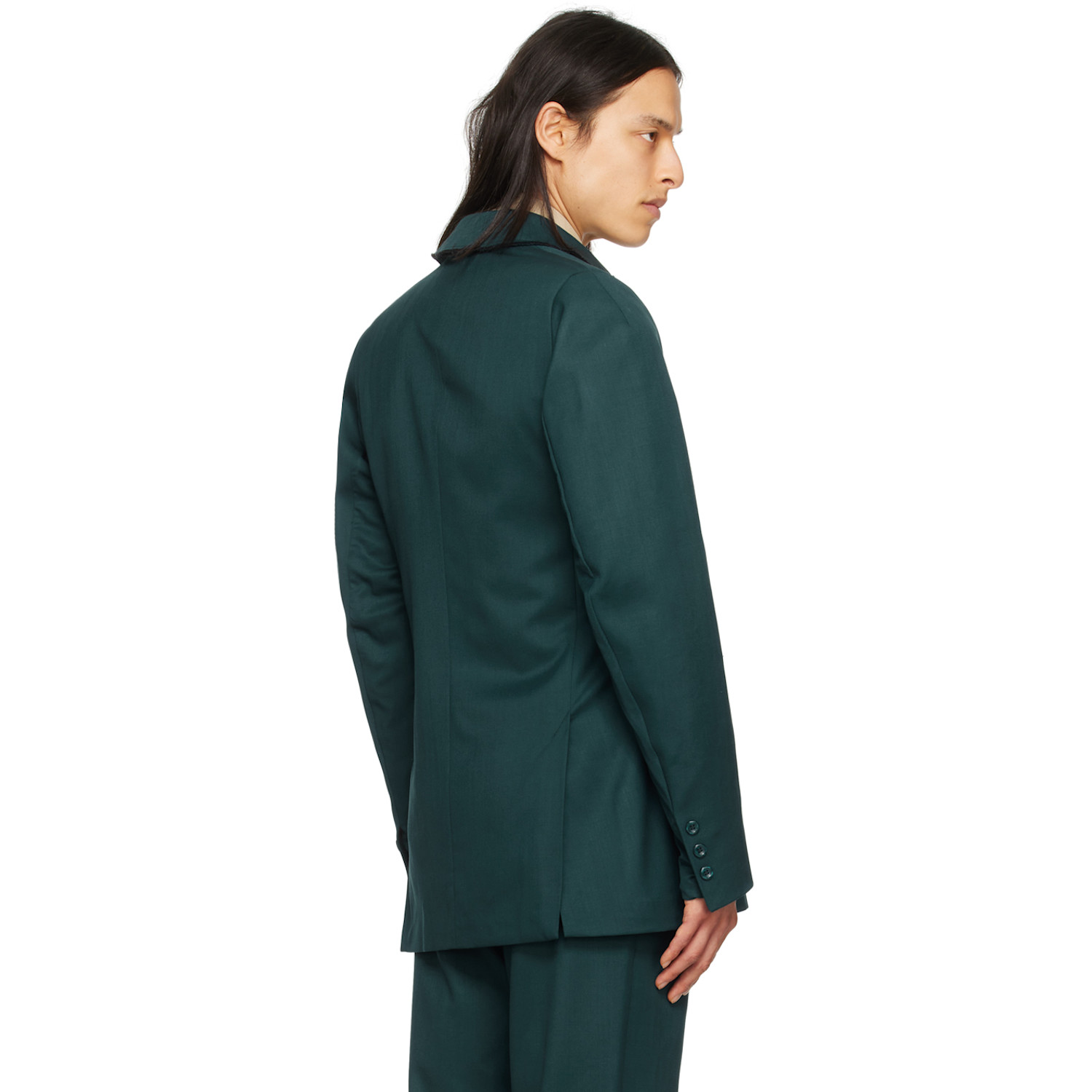  Bianca Saunders Green Akiel Blazer 
