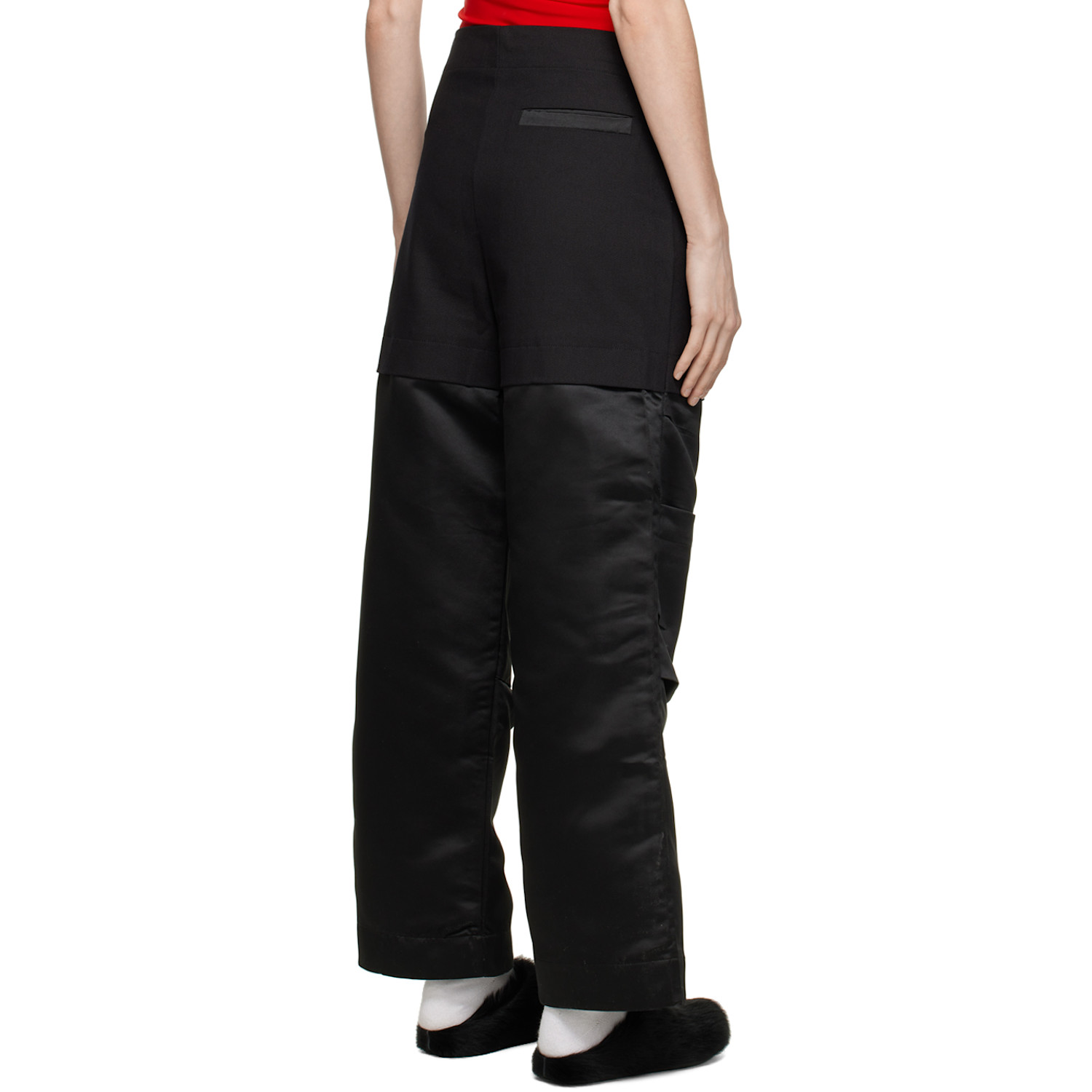  Spencer Badu Black Paneled Trousers 