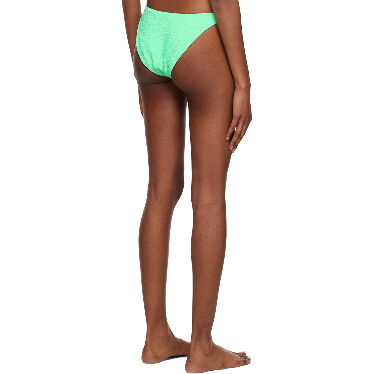  Alexanderwang.t Green Jacquard Bikini Bottom 