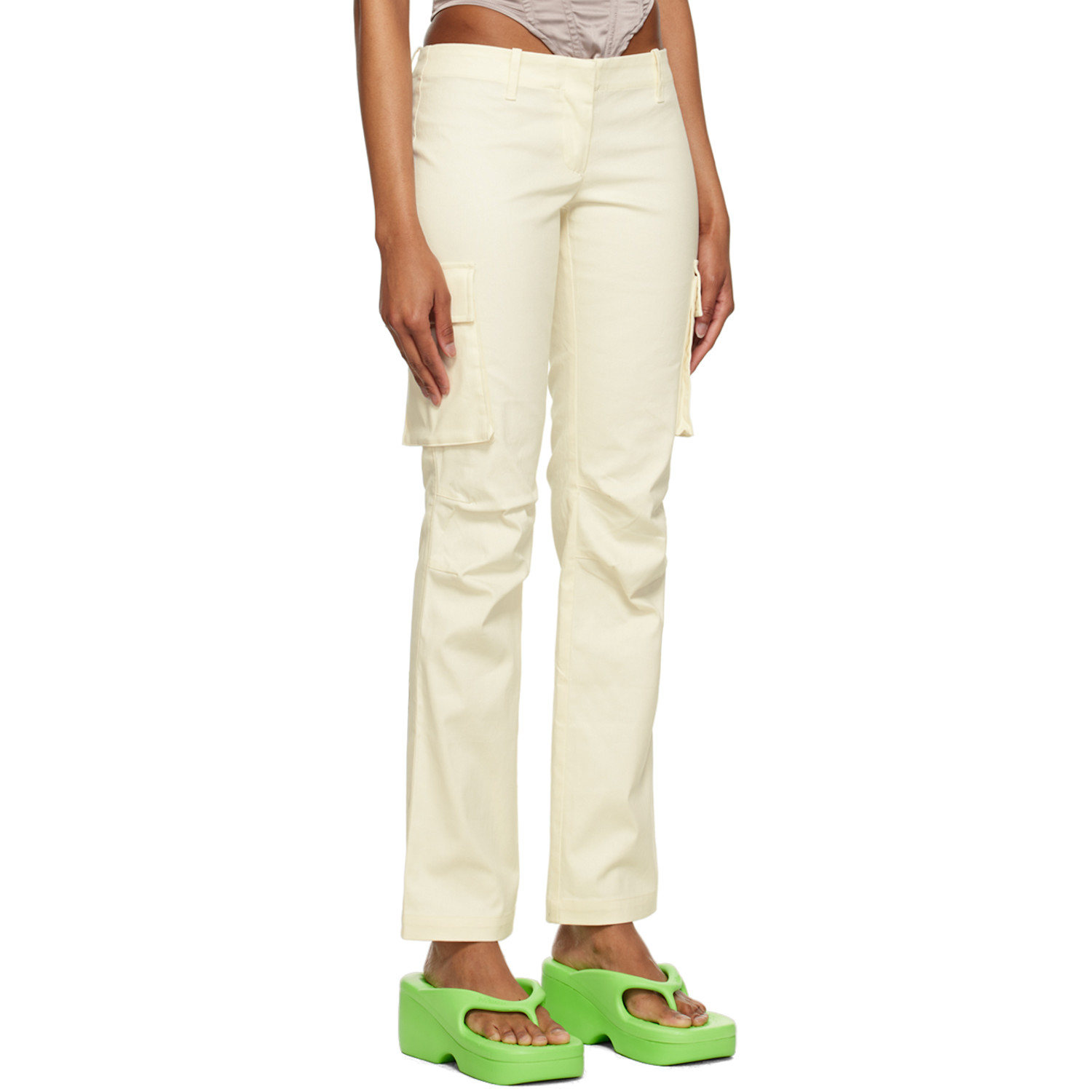  Miaou Off-white Raven Trousers 