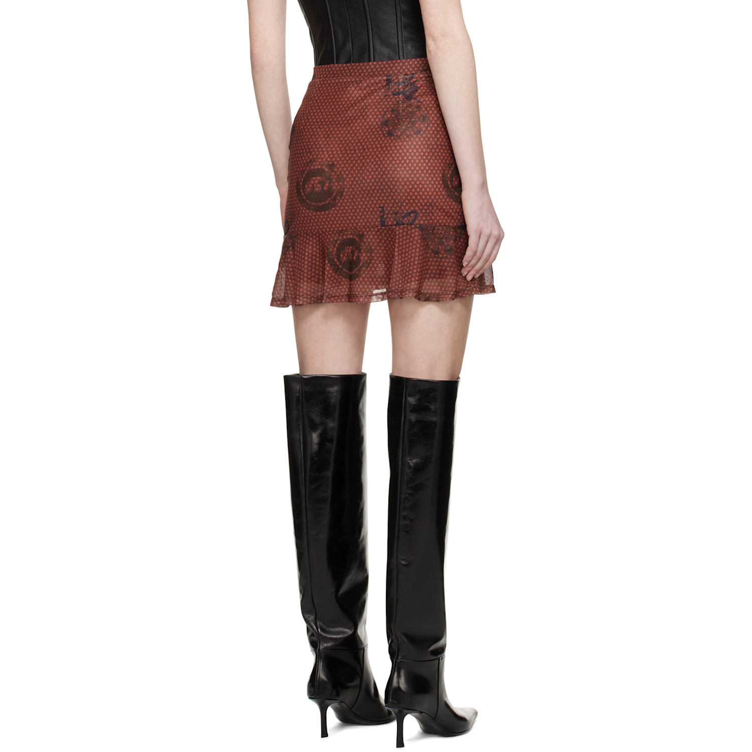  Miaou Brown Alva Miniskirt 