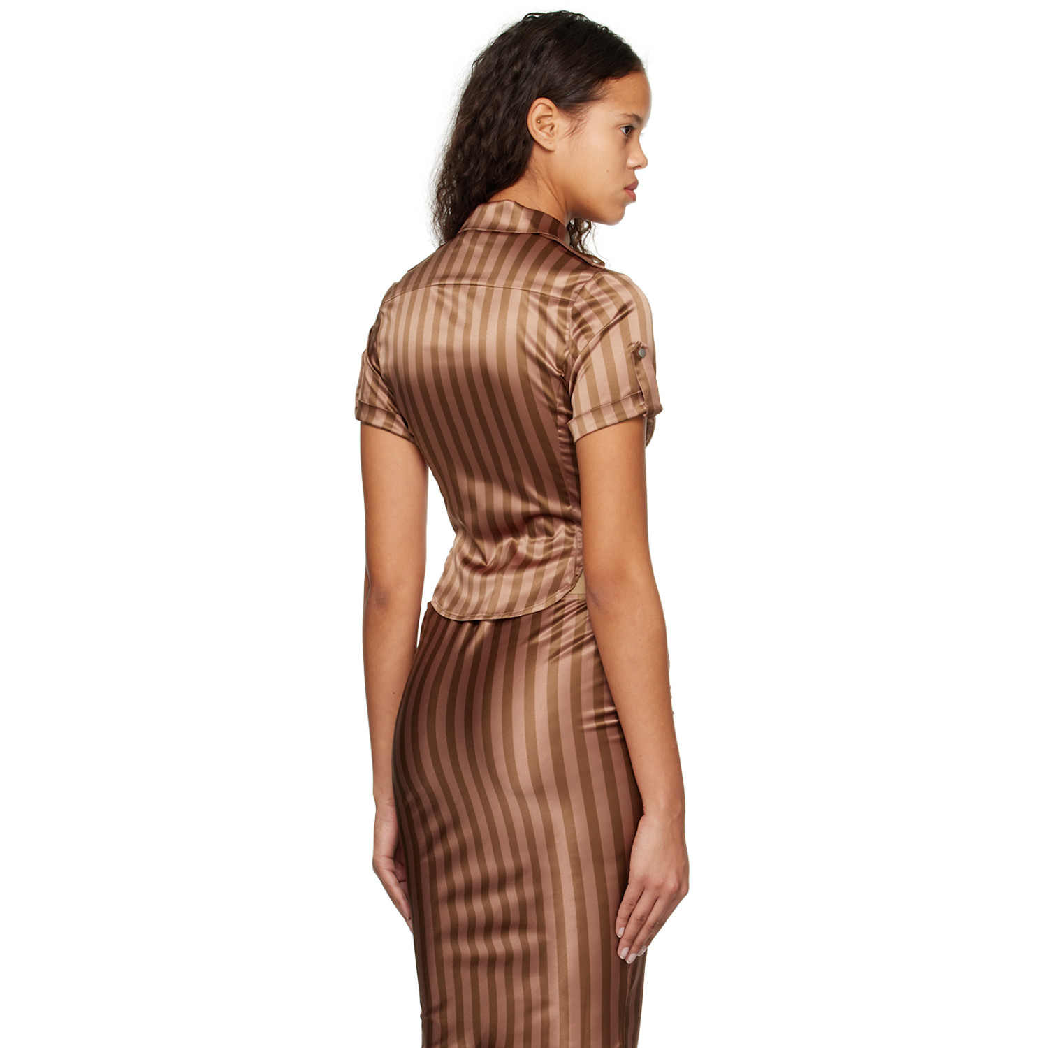  Miaou Ssense Work Capsule – Brown Max Shirt 