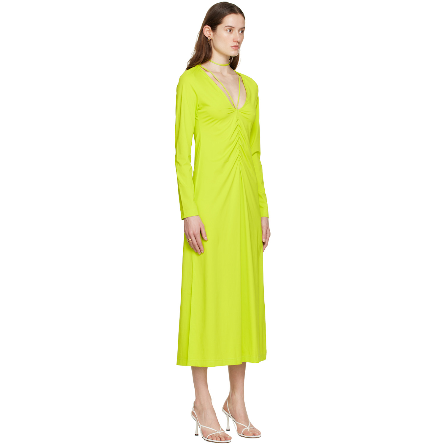  Saks Potts Green Nikola Midi Dress 