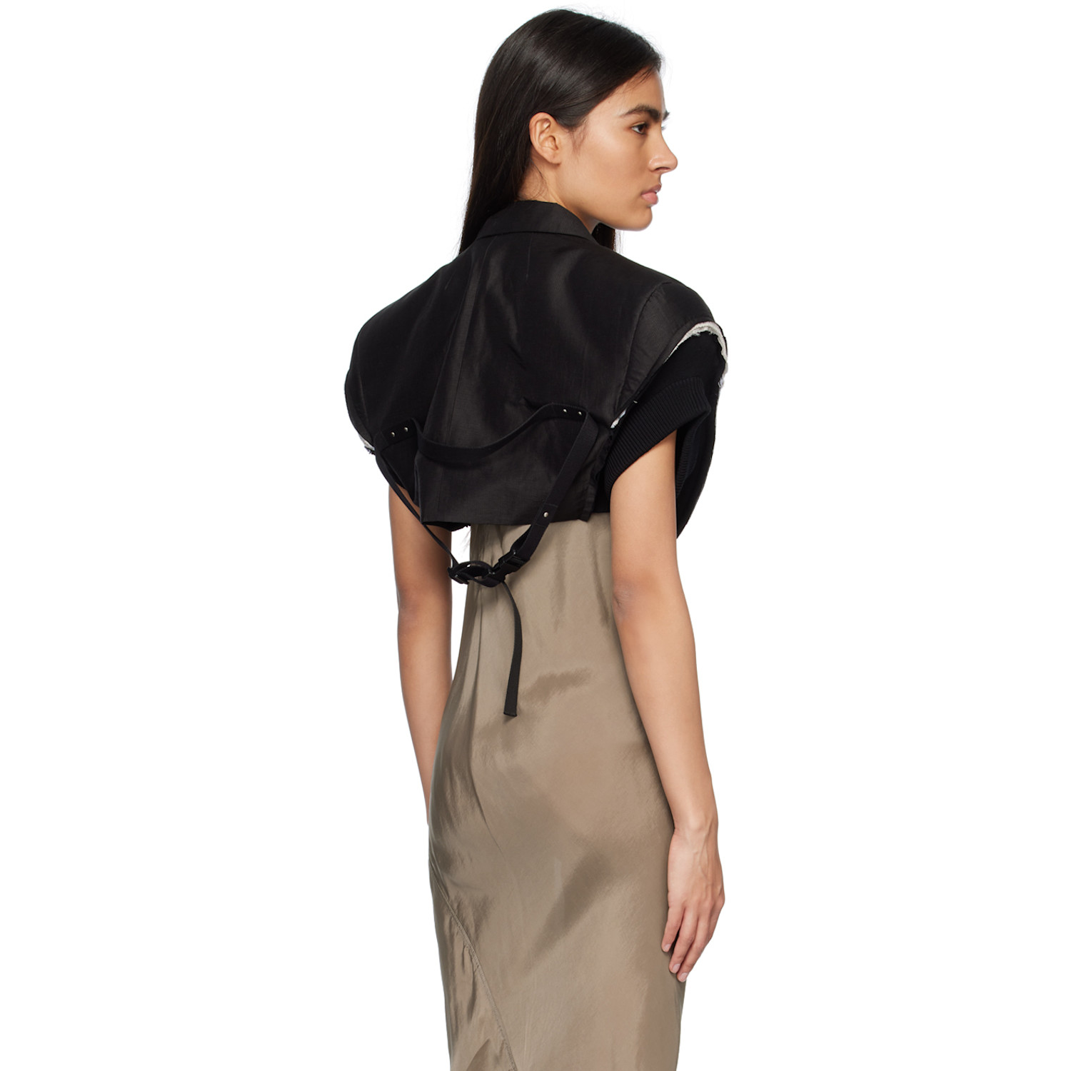  Rick Owens Black Micro Tatlin Blazer 