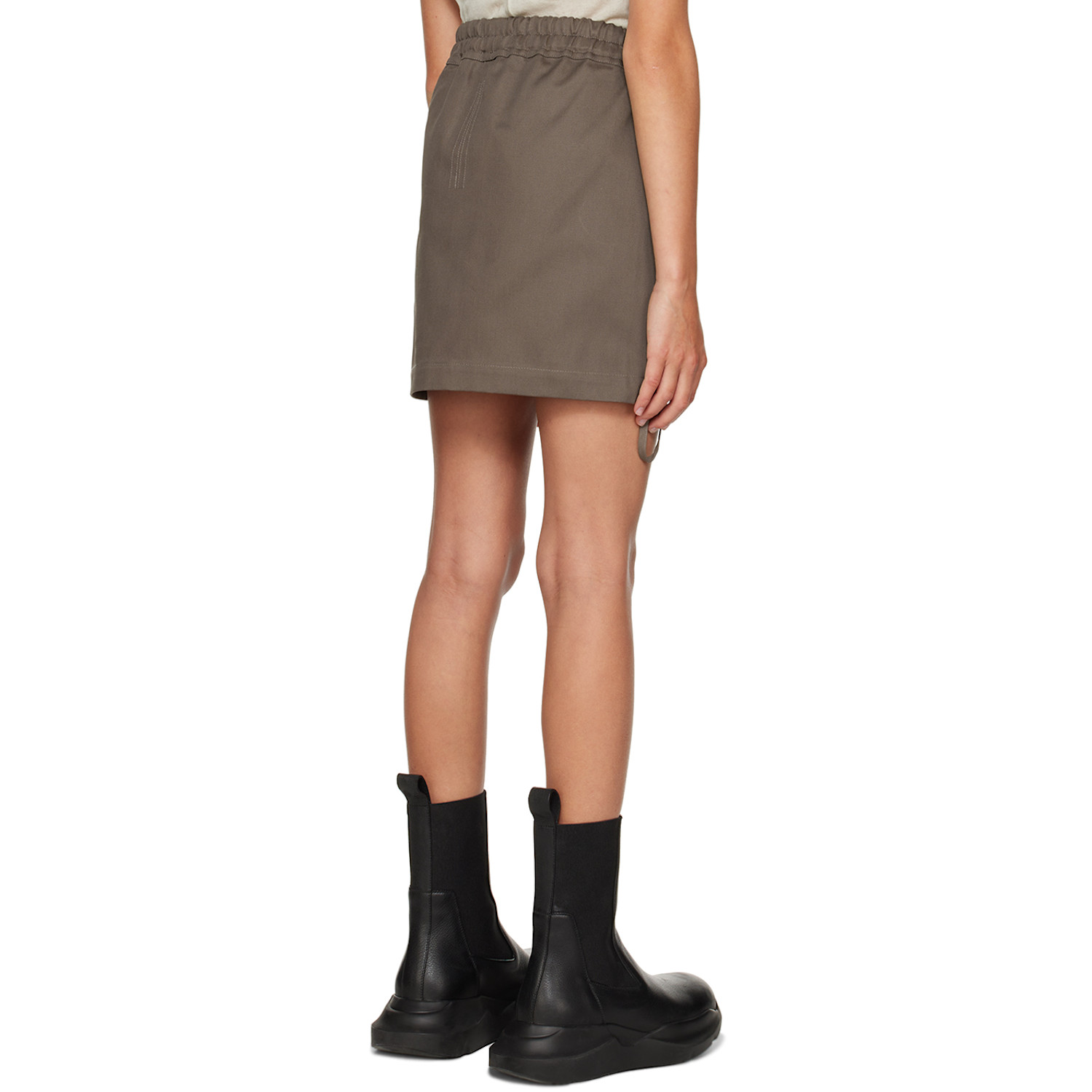  Rick Owens Kids Gray Drawstring Skirt 