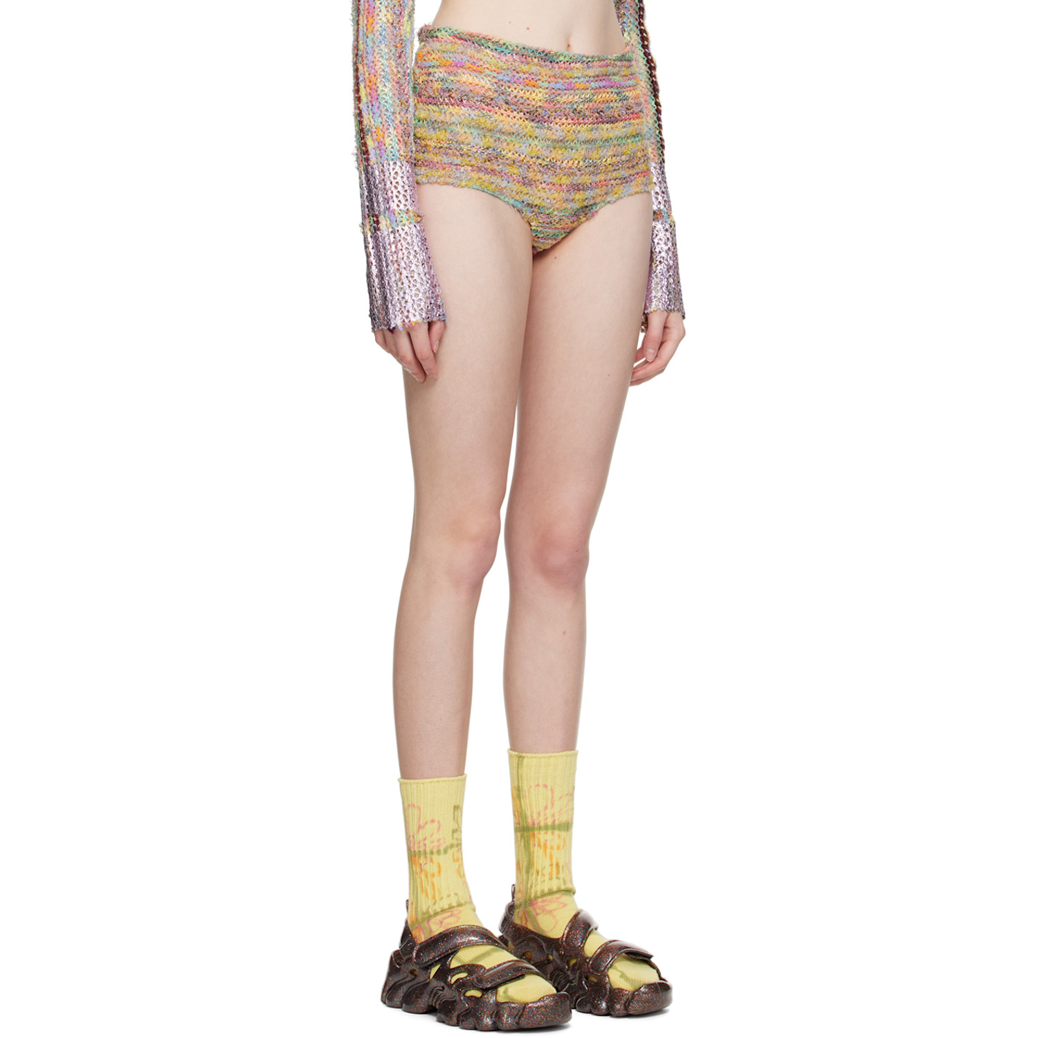 Collina Strada Multicolor Vitelli Edition Tap Shorts 
