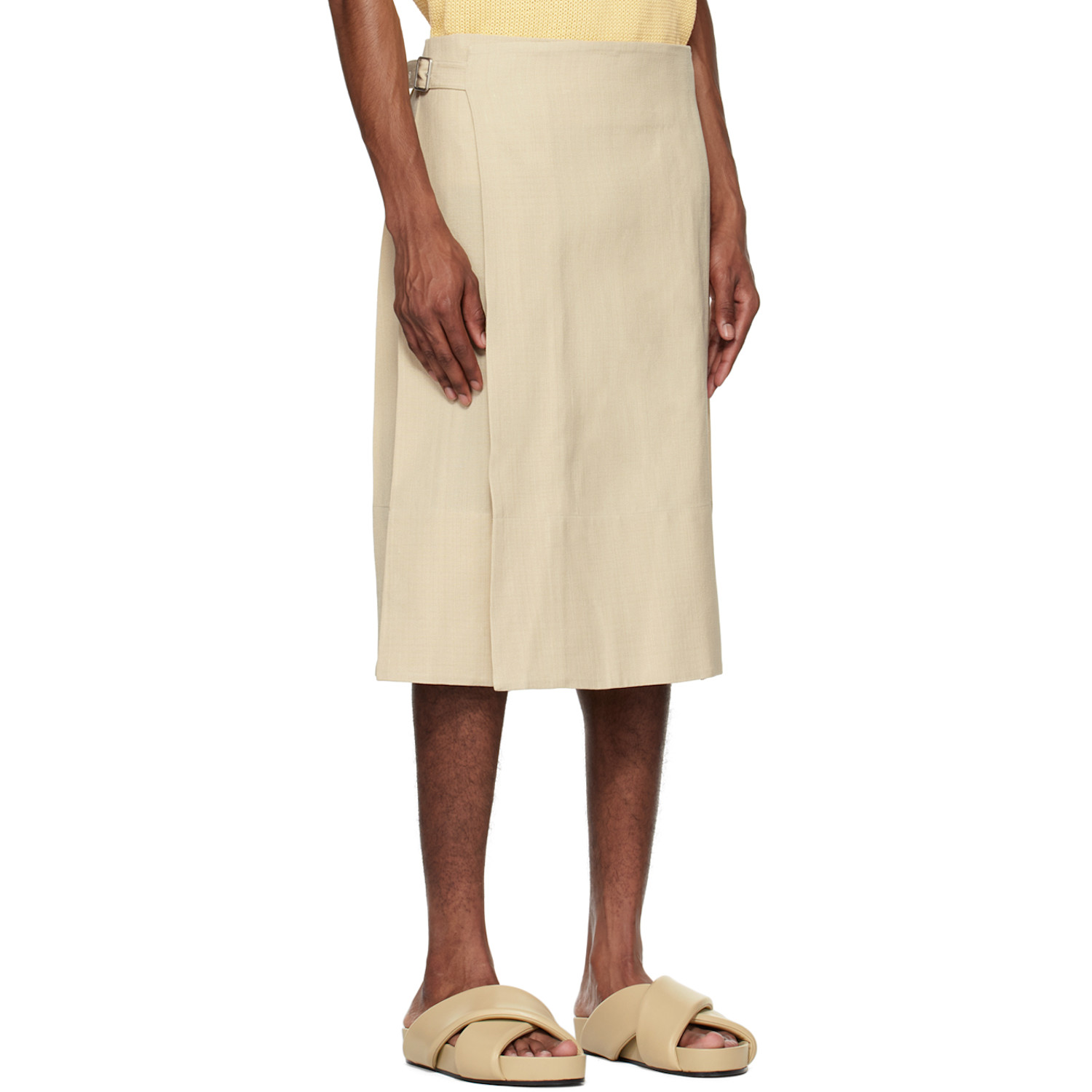 Jil Sander Beige Gonna Midi Skirt 