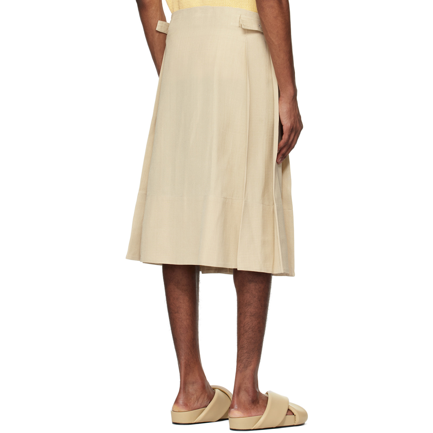  Jil Sander Beige Gonna Midi Skirt 