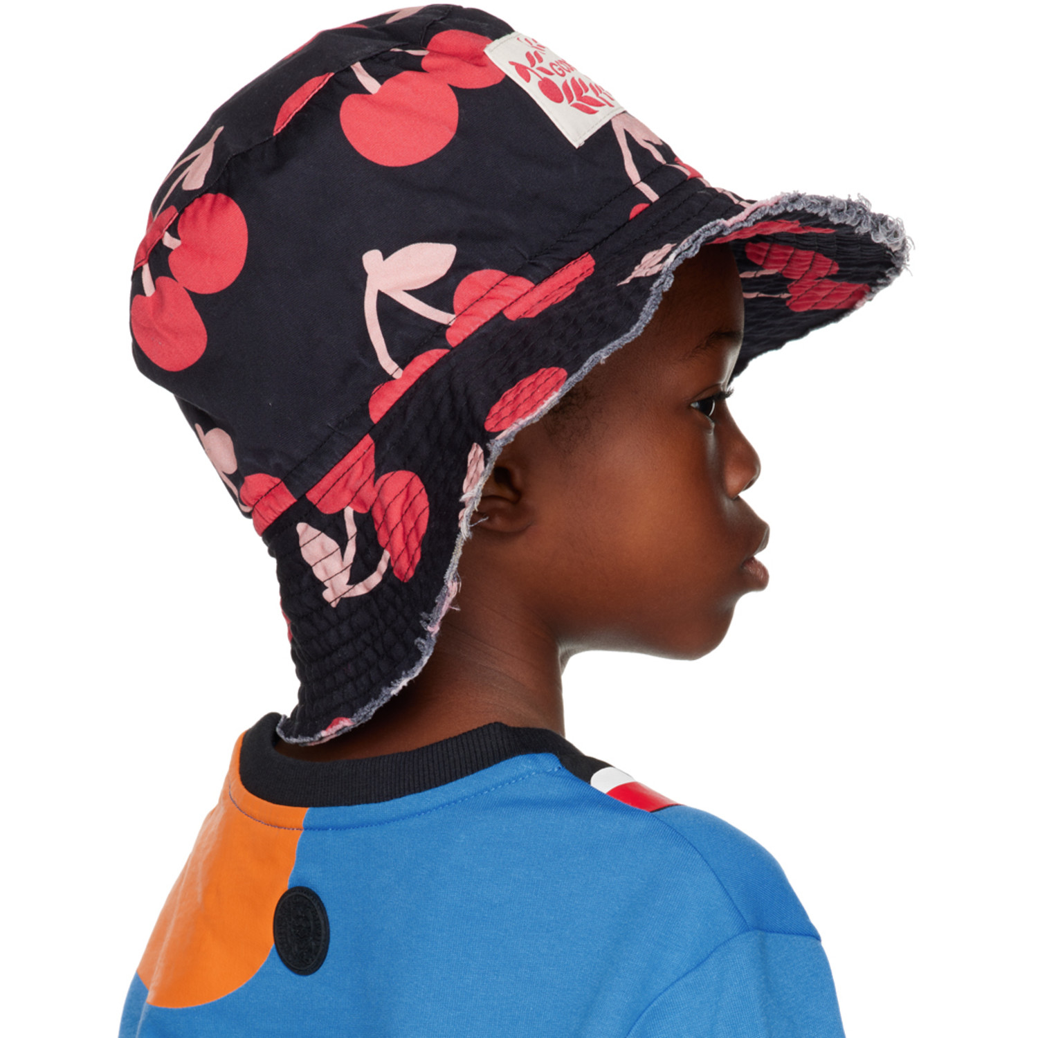  Gcds Kids Kids Black Printed Bucket Hat 