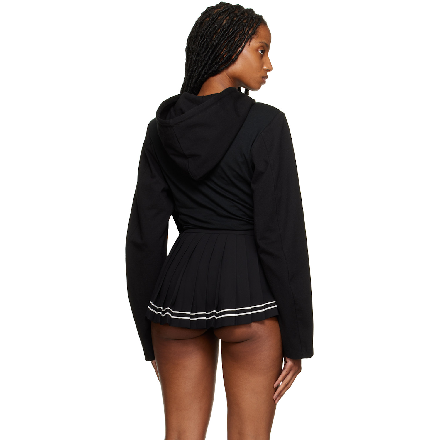  Pushbutton Black Boning Hoodie 