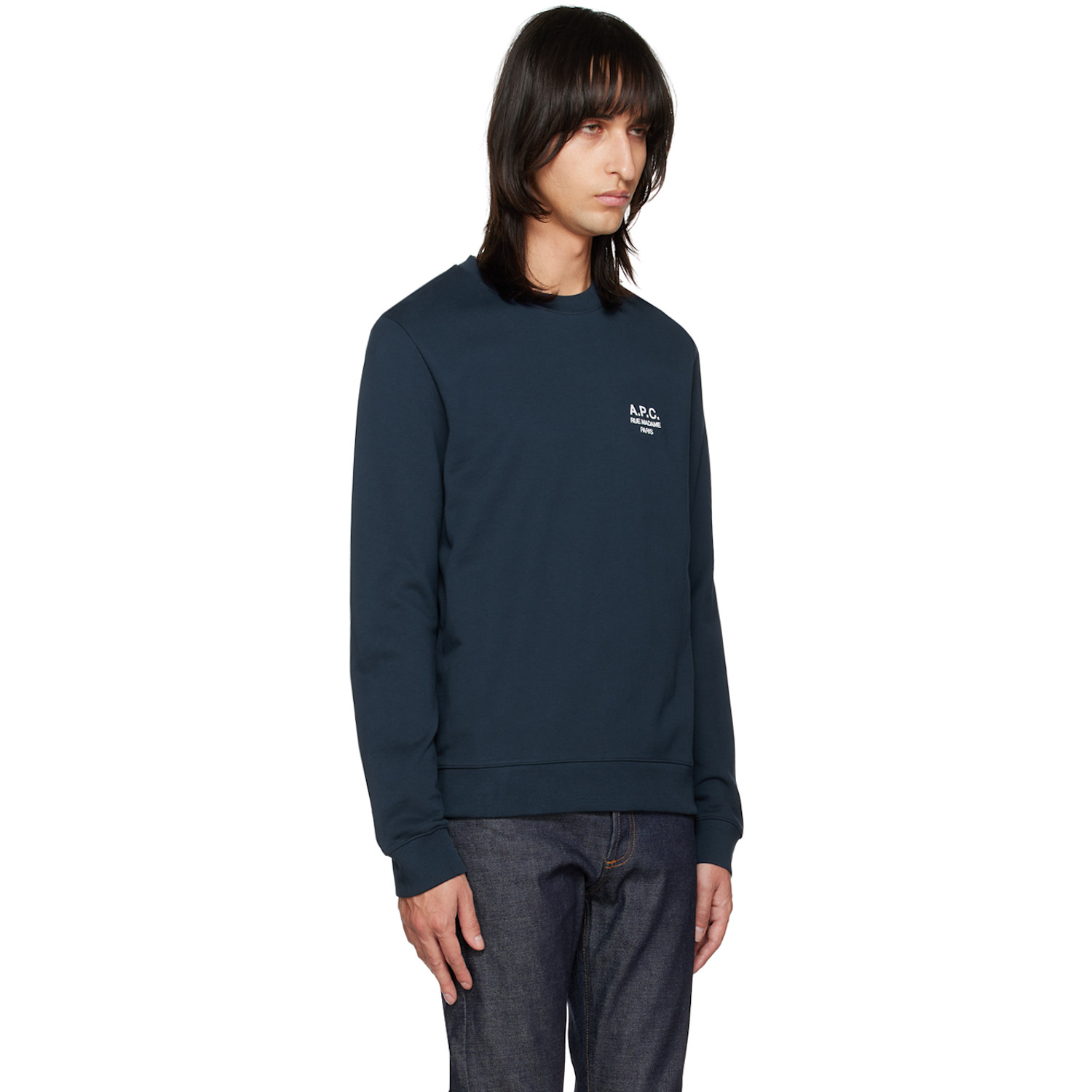  A.p.c. Navy Rider Sweatshirt 