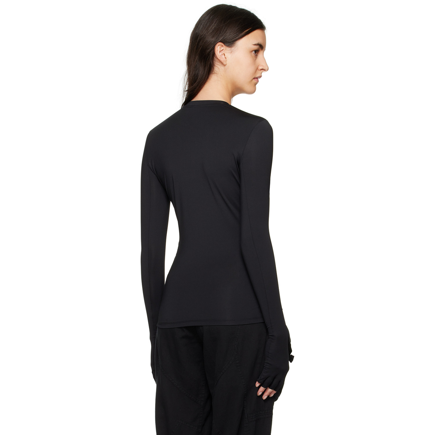  Bonbom Black Biker Long Sleeve T-shirt 