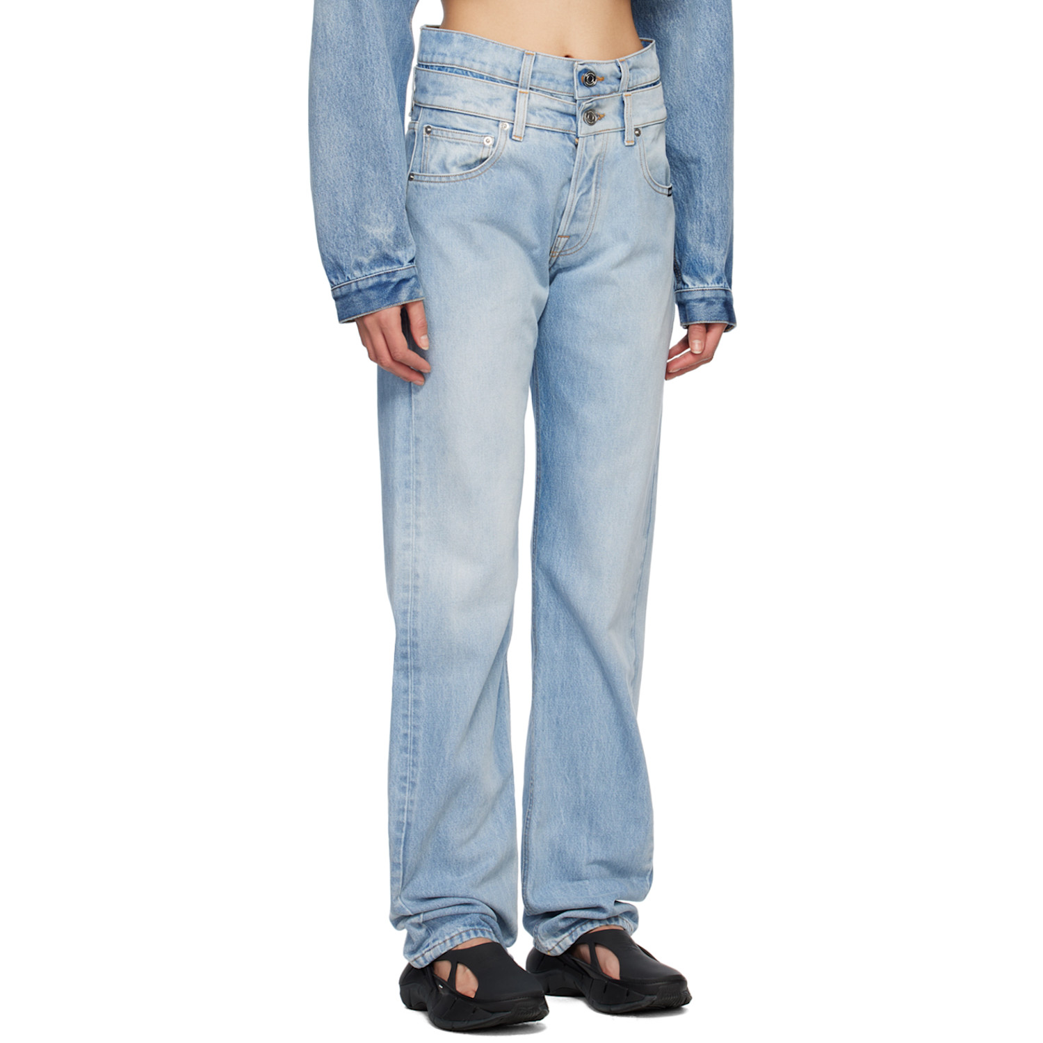  Vtmnts Blue Double Waist Jeans 