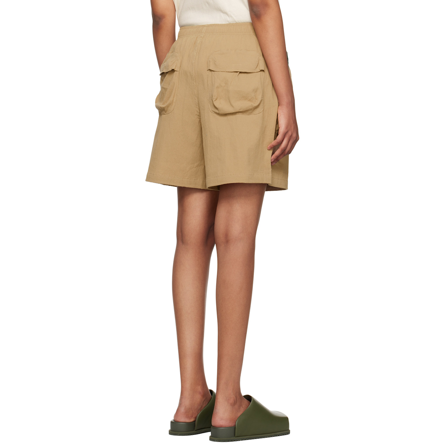  Brain Dead Beige Mountain Shorts 