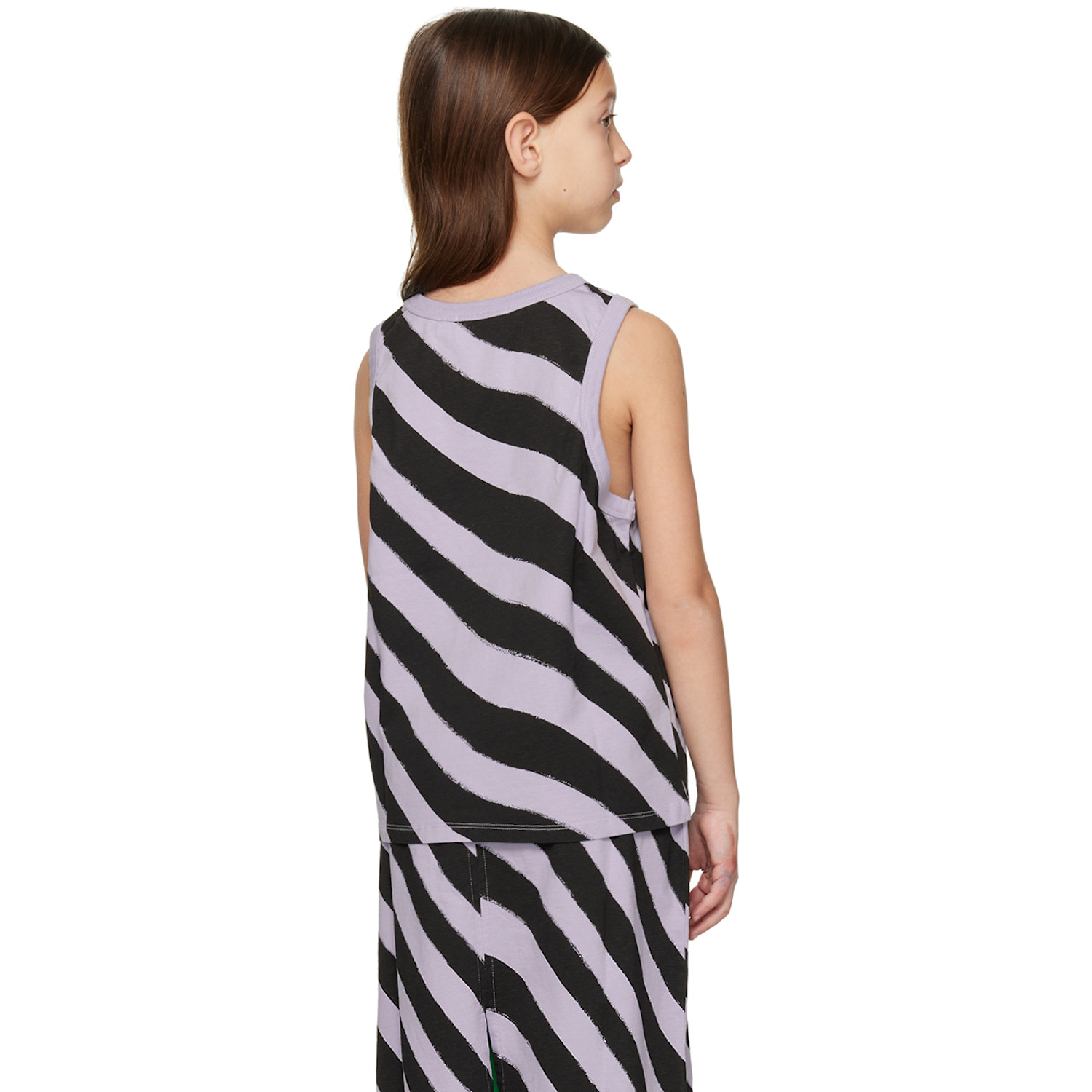  Main Story Kids Gray Striped Tank Top 